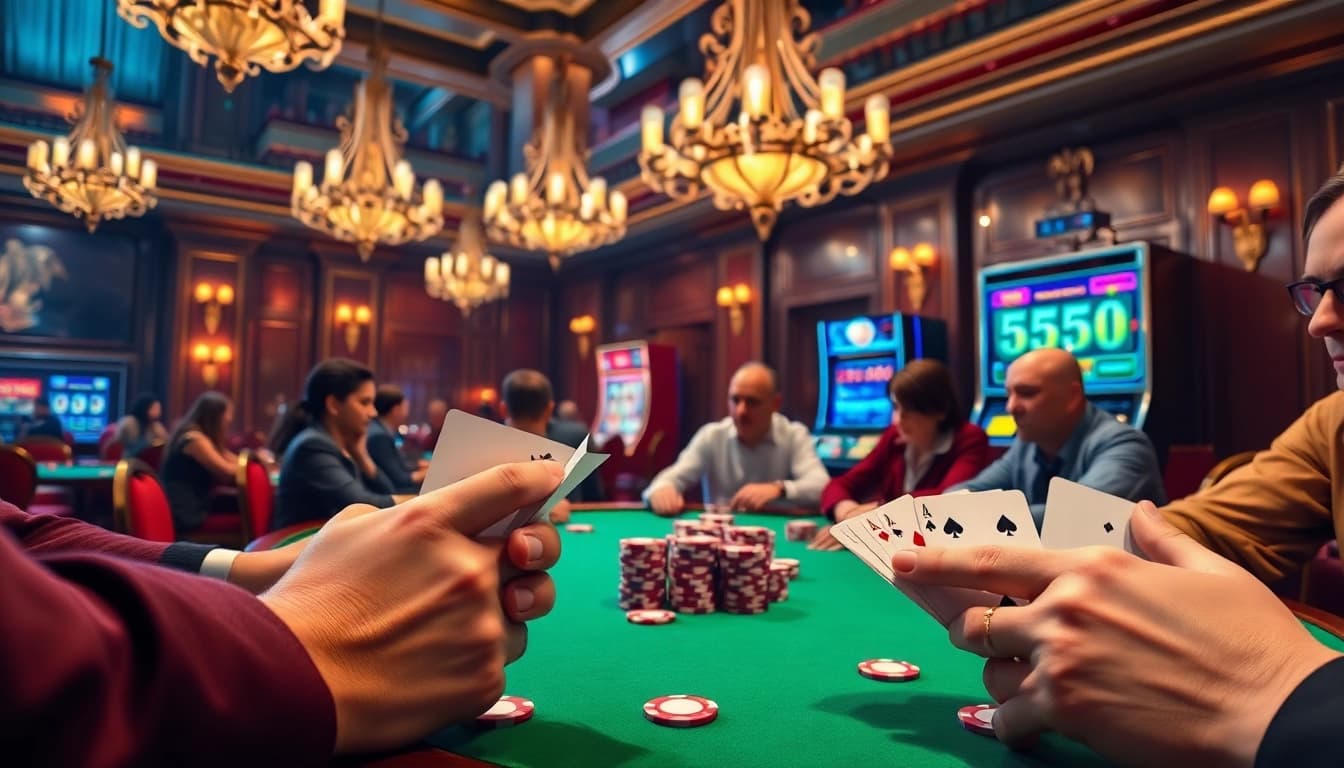 Experience the high-stakes thrill of poker at https://bet888.solutions/, showcasing vibrant chips and intense player focus.