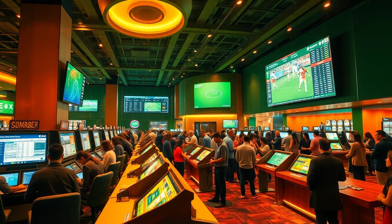 Explore the thabet excitement in a vibrant casino betting scene.