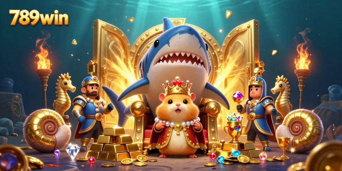 Experience the thrill of 789win with vibrant treasures and captivating characters in a dynamic casino scene.
