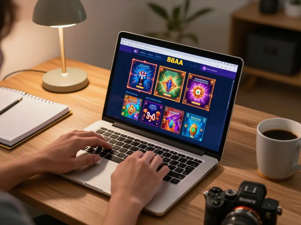 88AA players engaging in online gambling with dynamic betting options displayed on screen.