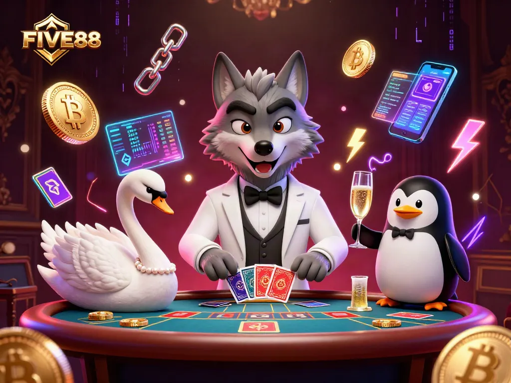 Experience the thrill of betting at FIVE88 with elegant gaming characters in action.