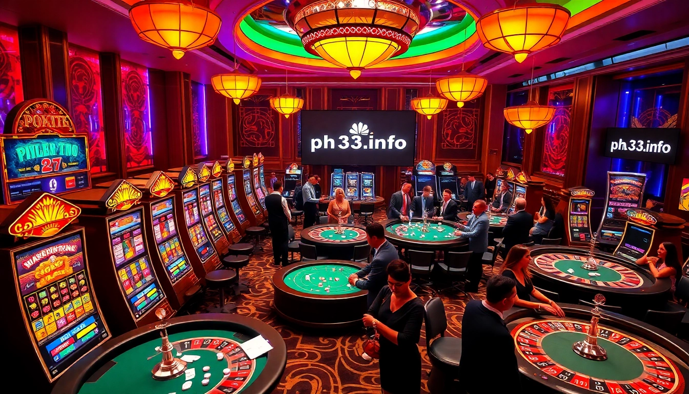 Winning at ph33.info with vibrant casino games and slot machines.