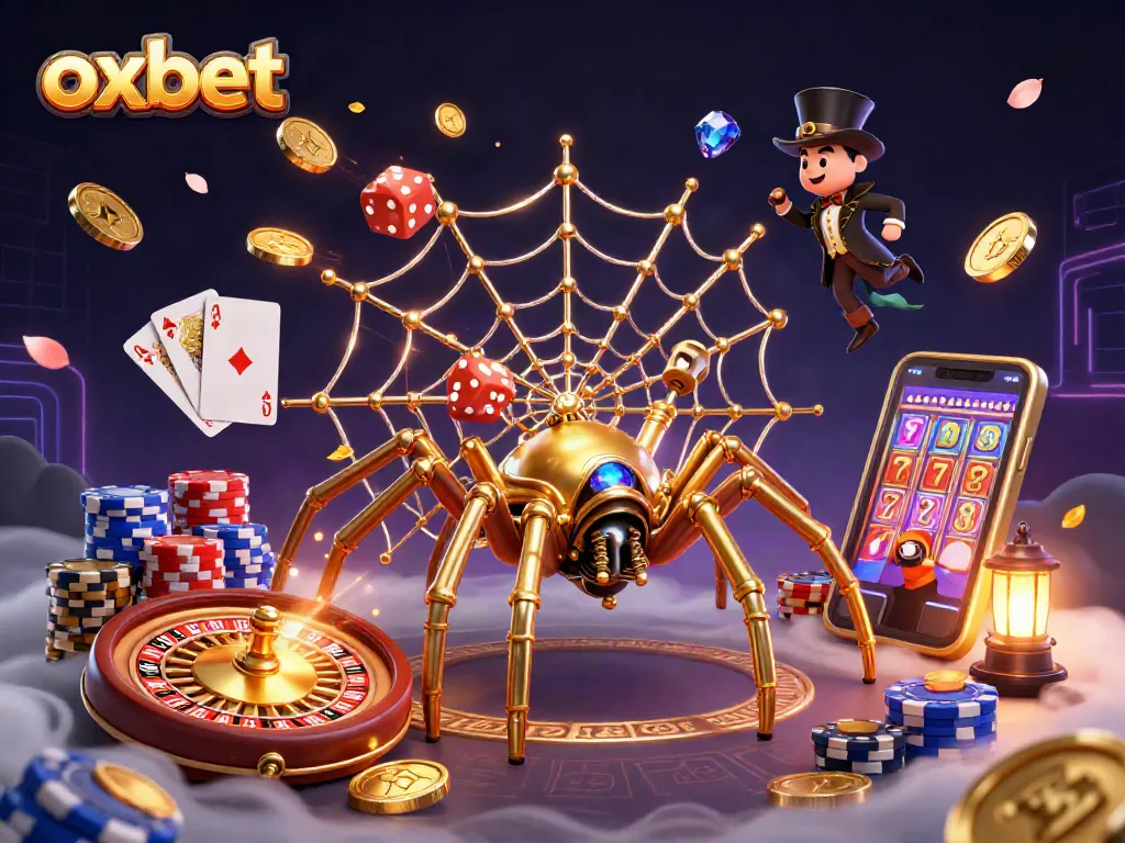 Win big with oxbet in this vibrant and dynamic casino scene filled with thrilling gaming elements.