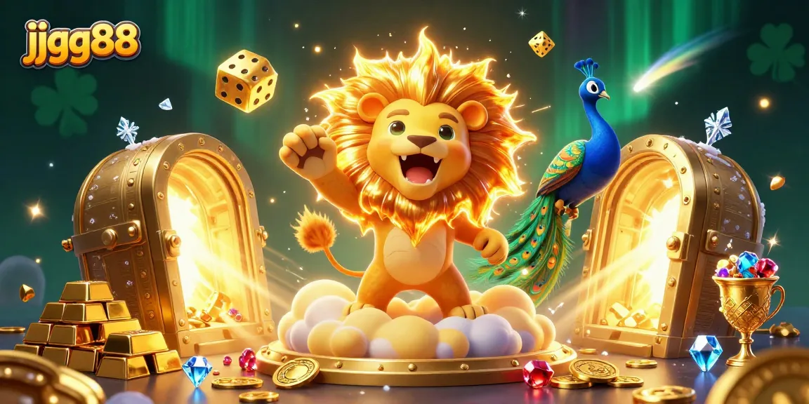 Experience thrilling gaming action at jjgg88 with vibrant treasures and dynamic casino elements.