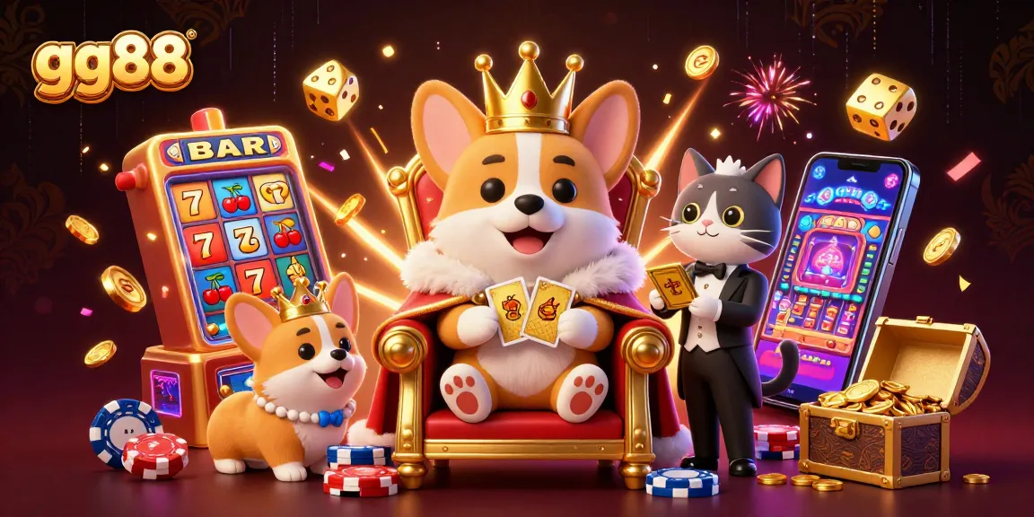 Experience gg88's thrilling casino adventure with royalty and vibrant gaming elements.