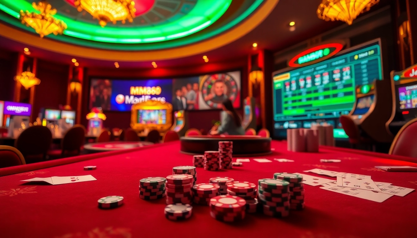 Experience the thrill of MM88 casino games with vibrant tables and dynamic betting action.