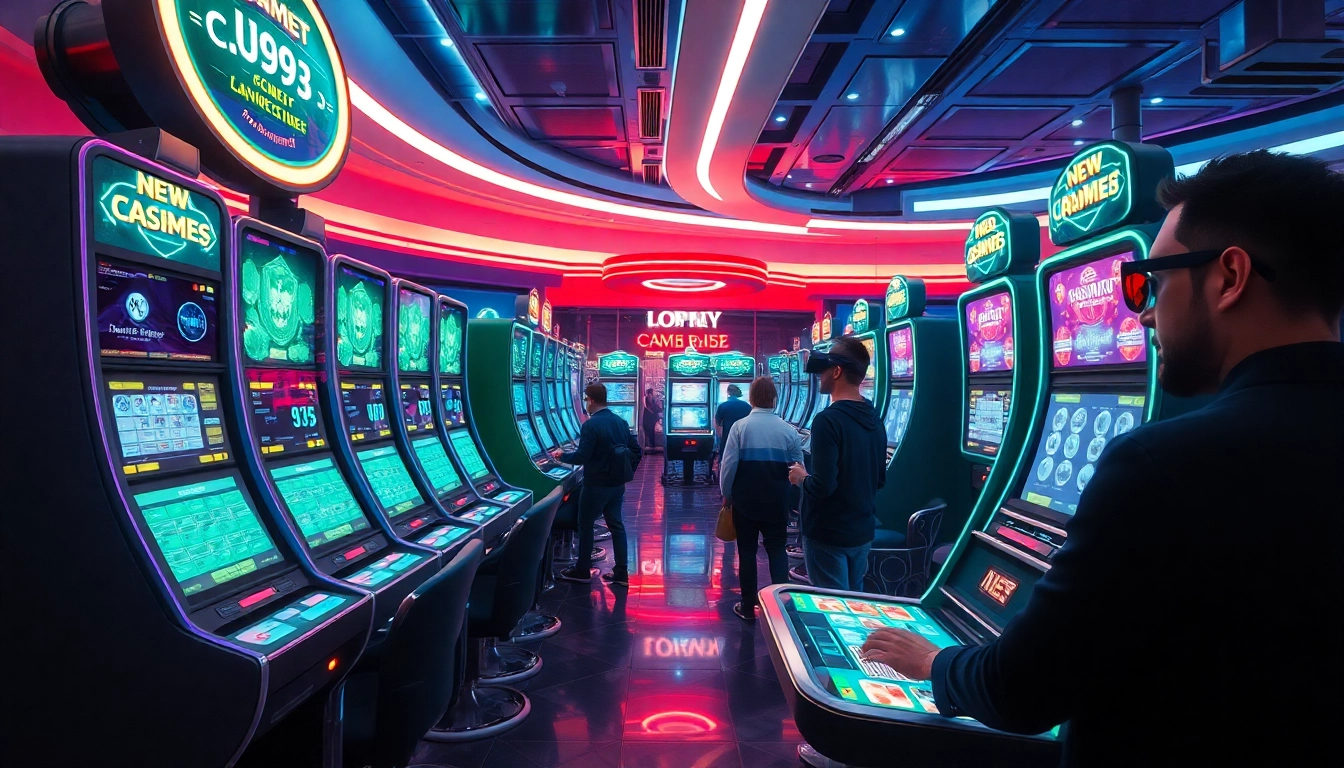 Experience the thrill of New Technology in modern gambling with futuristic digital interfaces.