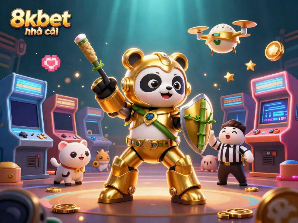Engage in thrilling gameplay with 8xbet nhà cái's vibrant casino scenes featuring exciting 3D illustrations.