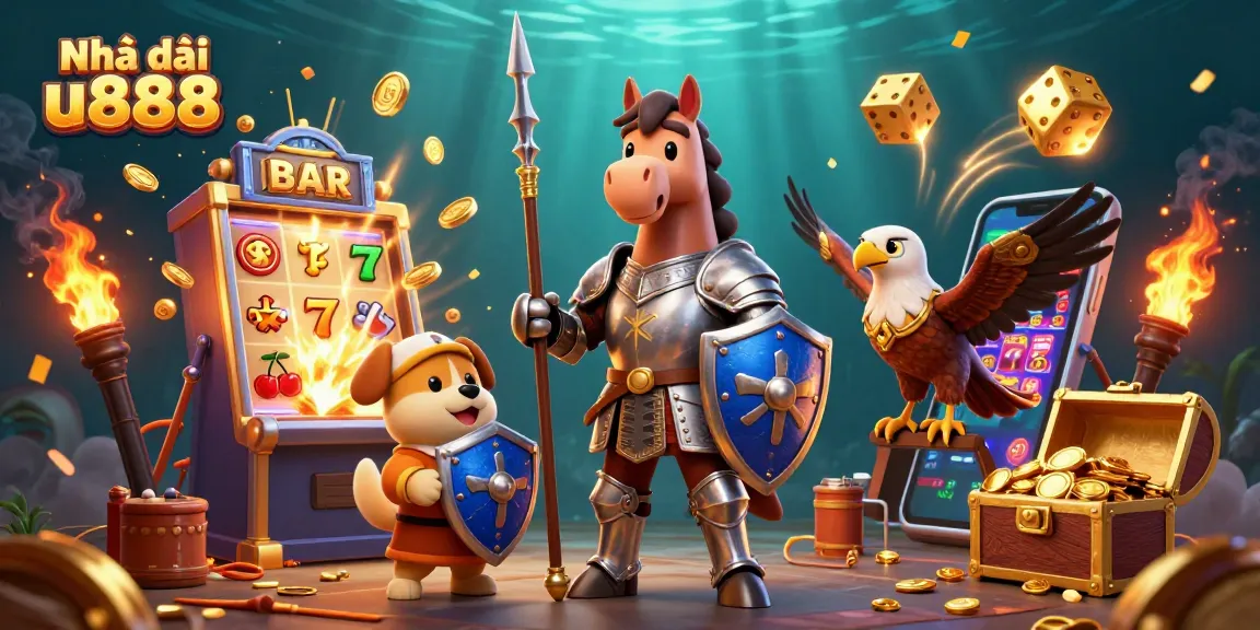 Win big with Nhà cái u888’s exciting games and immersive gaming experiences in a vibrant 3D scene.