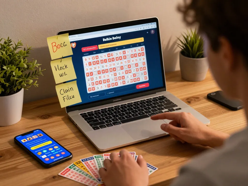 Exciting online lottery betting experience with user on significance.uk.com, vibrant atmosphere, lottery tickets, and mobile interface.