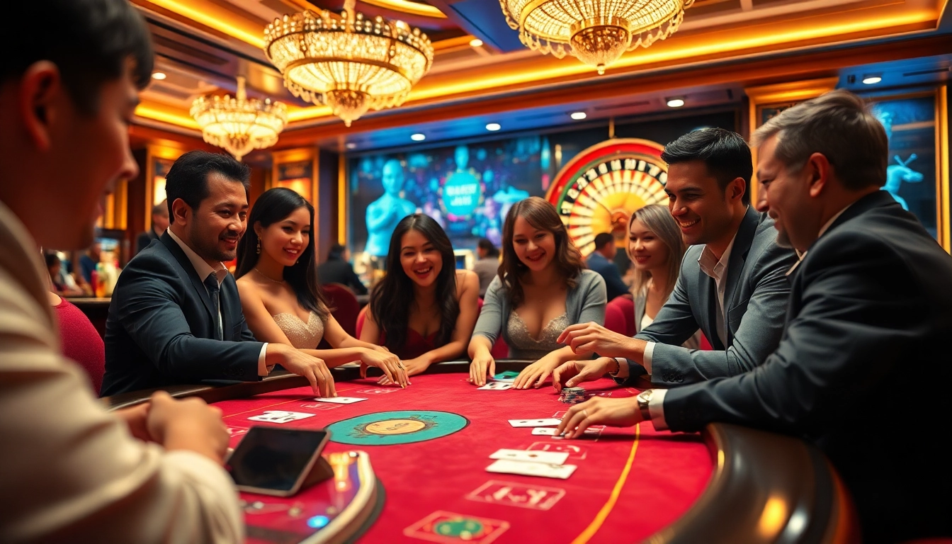 High-stakes action at five88 casino table with vibrant poker chips and roulette wheel.