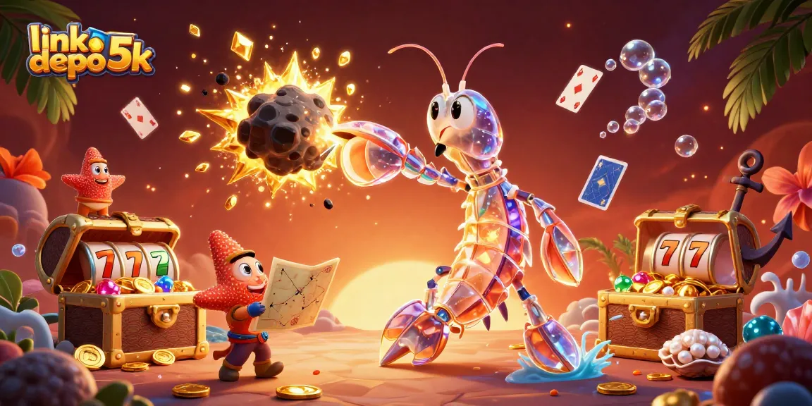 Experience thrilling wins with link depo 5k as a galactic samurai navigates a vibrant casino-themed adventure.