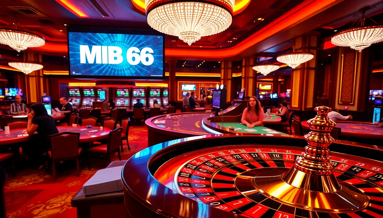 Players enjoying a thrilling game at MB 66 casino tables filled with action.