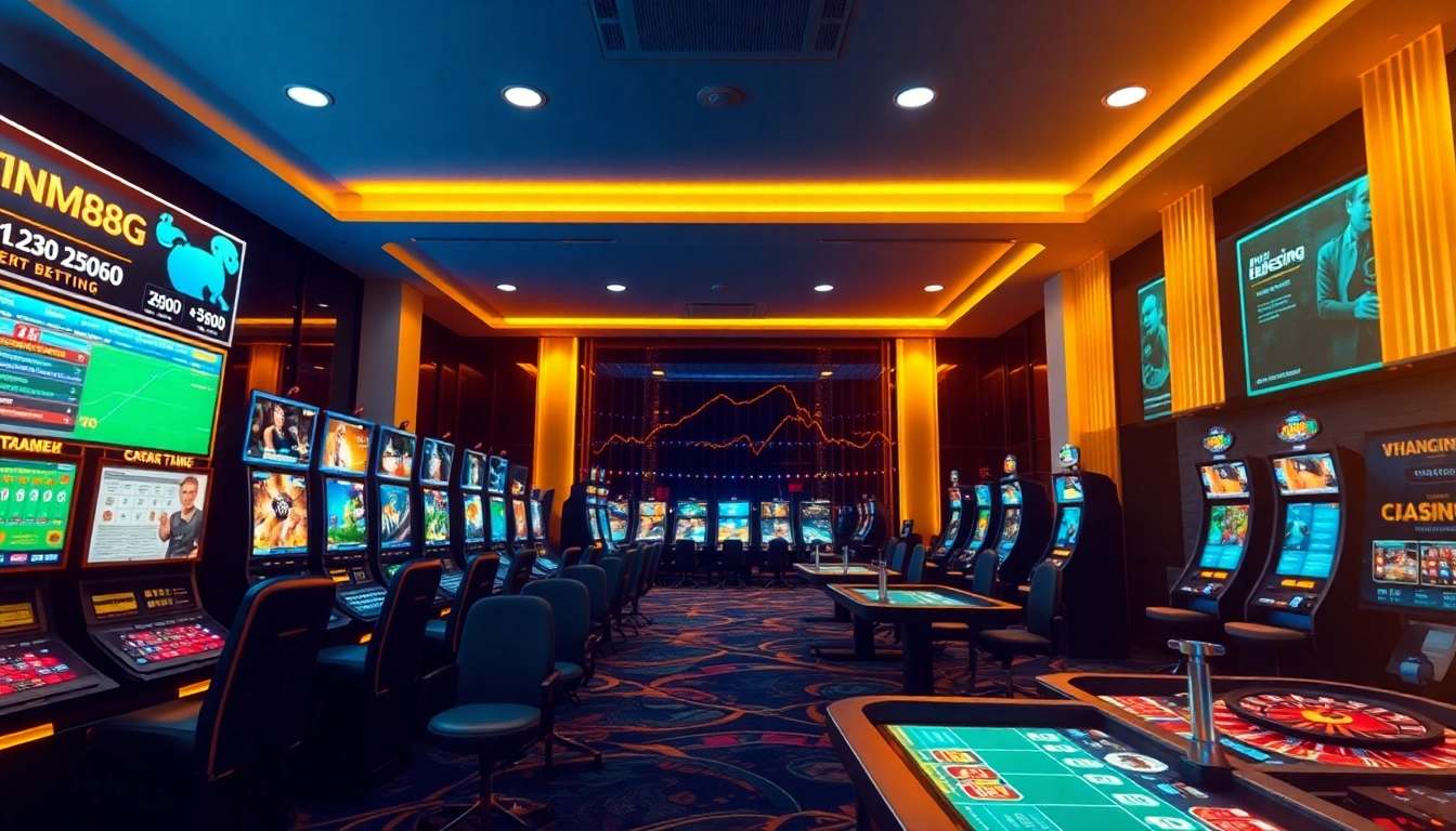 Experience the comprehensive online betting world of trang chủ hm88, showcasing diverse gaming options and vibrant digital interface.