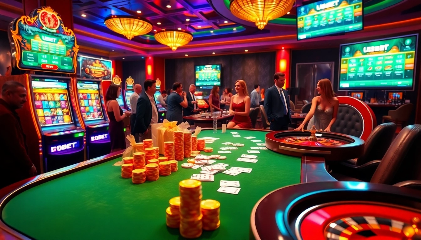 Experience the thrill at nhà cái usbet, featuring vibrant moments from poker and slot games.