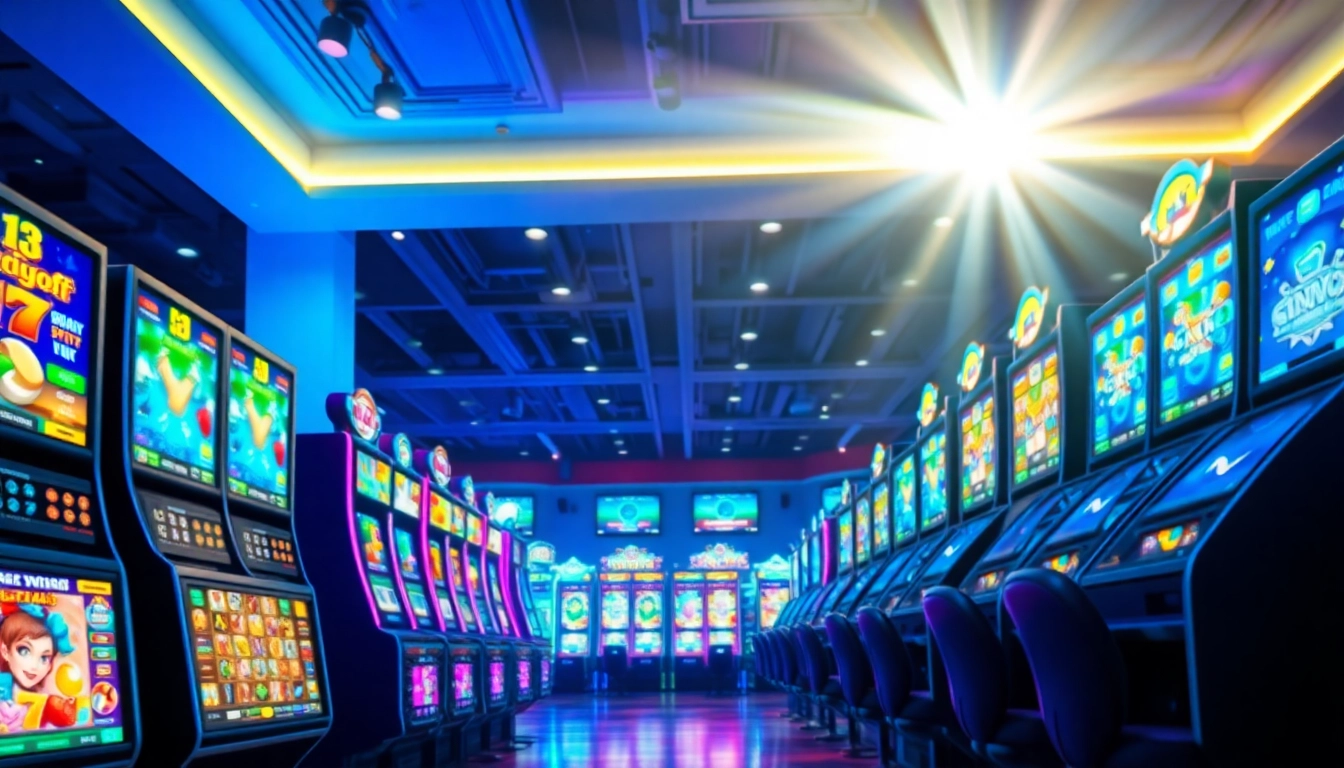 Kode4d link displayed in a vibrant slot gaming environment with colorful machines and exciting promotions.