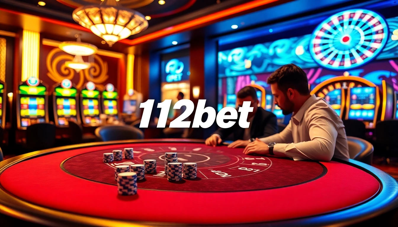 Experience excitement with 12bet's premium casino gaming at a vibrant poker table.