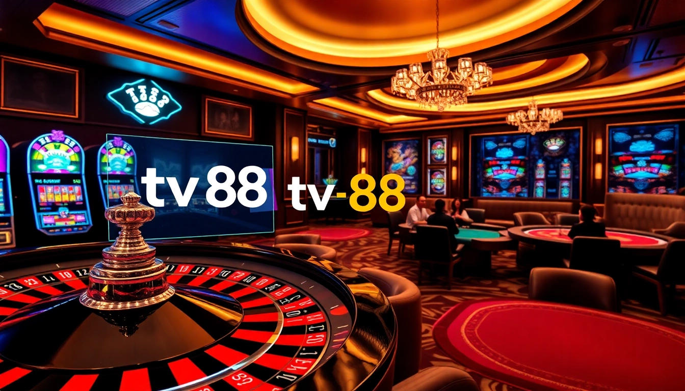 Experience the thrill of gaming at tv88 casino with lively tables and vibrant slot machines.