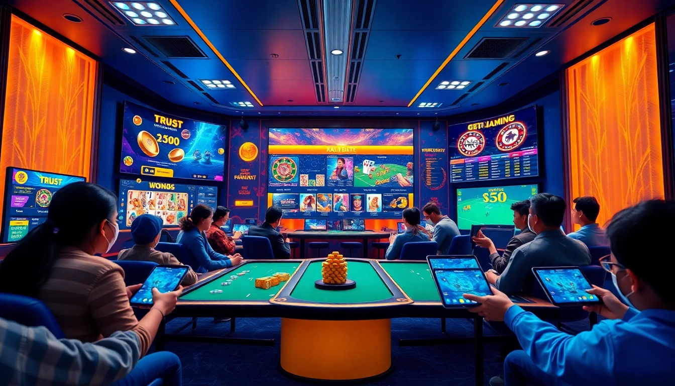 A modern online gambling interface showcasing vvvwin88.live's exciting games and user-friendly design.