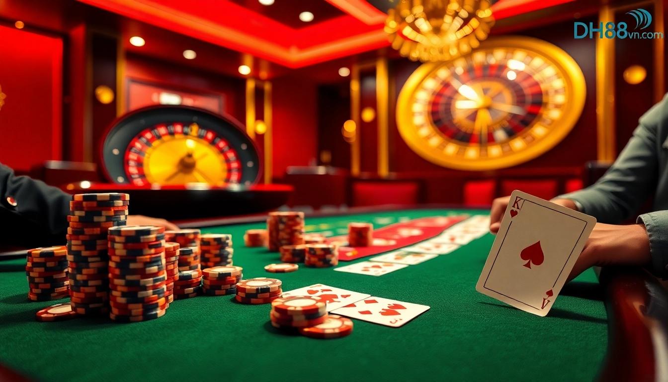 Experience thrilling poker action at dh88vn.com with vibrant tables and high-stakes gameplay.