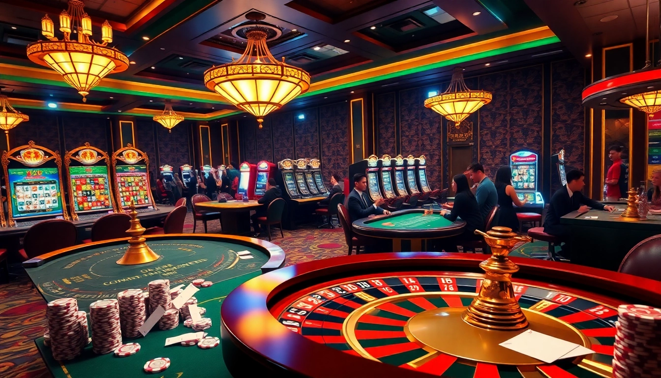 Experience thrilling gaming at Lc88x.com with vibrant casino tables and exciting slot machines.