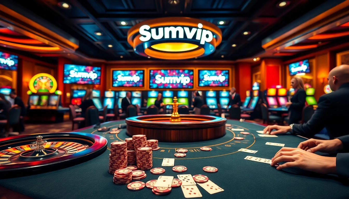 Experience the thrill of victory at Sumvip's exciting casino games and vibrant poker tables.
