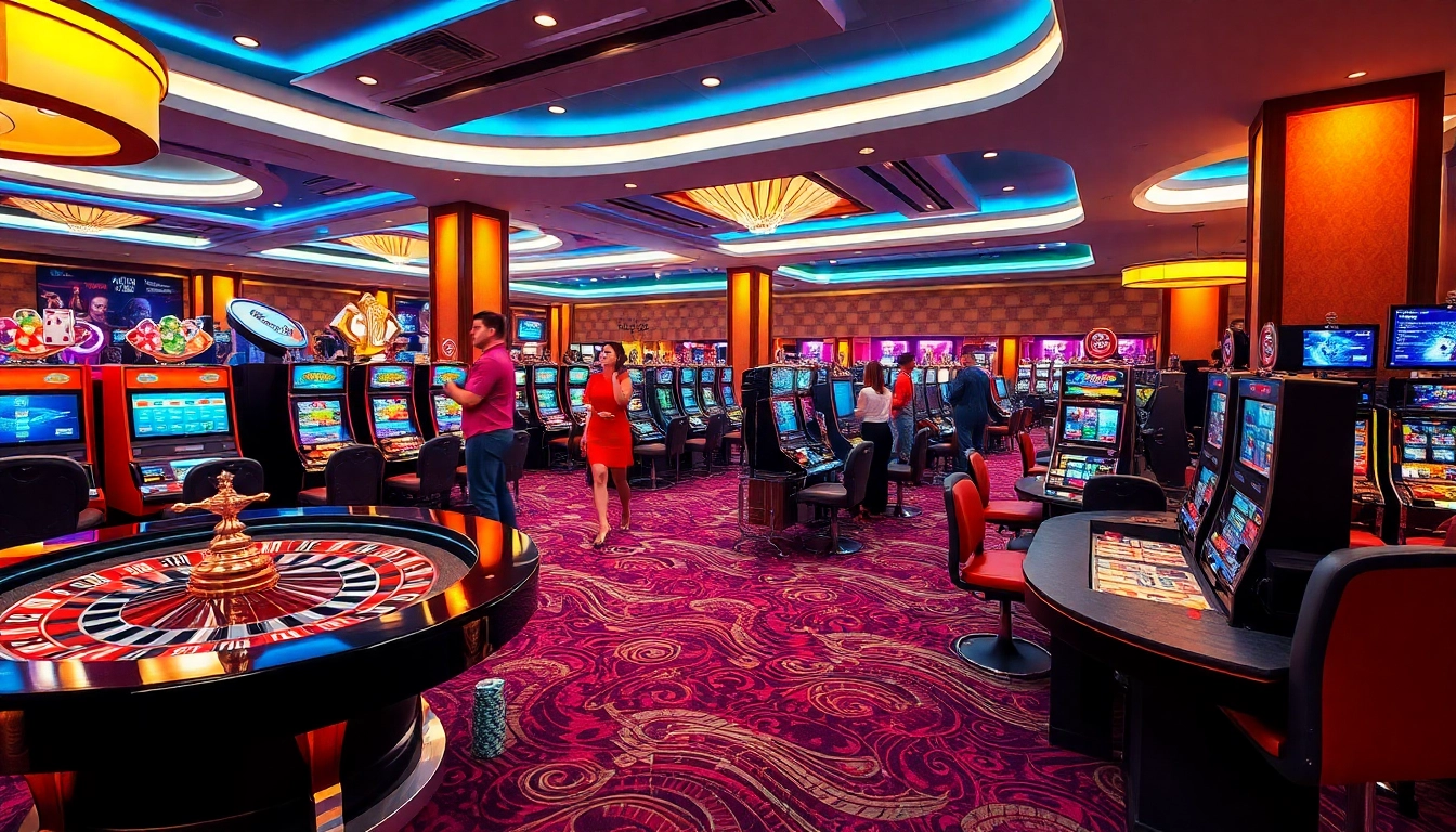 Experience thrilling gameplay at bet168 with vibrant casino tables and engaging slot machines.