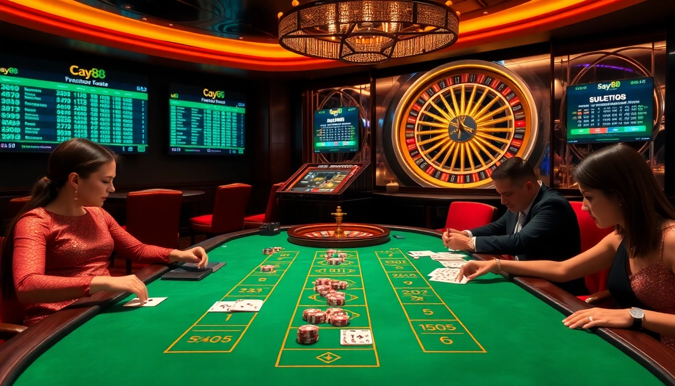 Experience the thrill of Baccarat at say88's upscale casino.