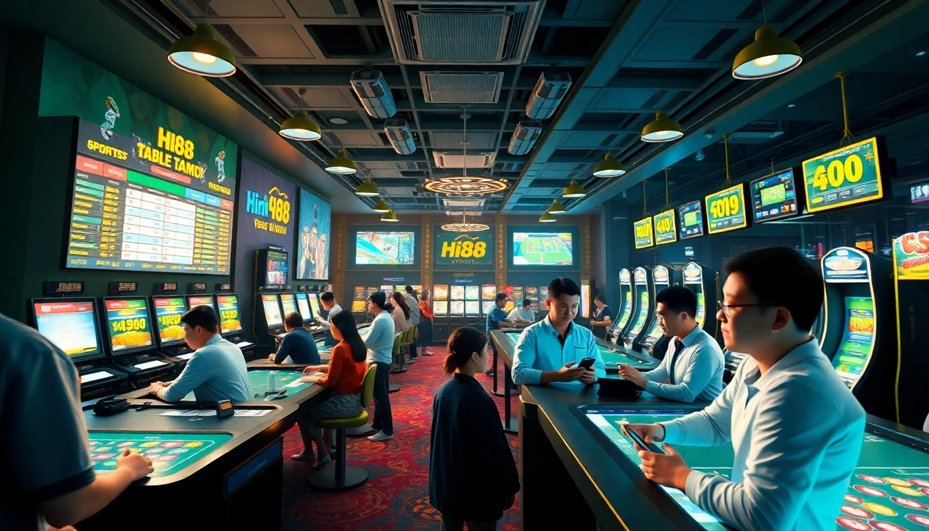 Engaging online betting scene on stimmgewitter.org showcasing players immersed in various gambling activities.