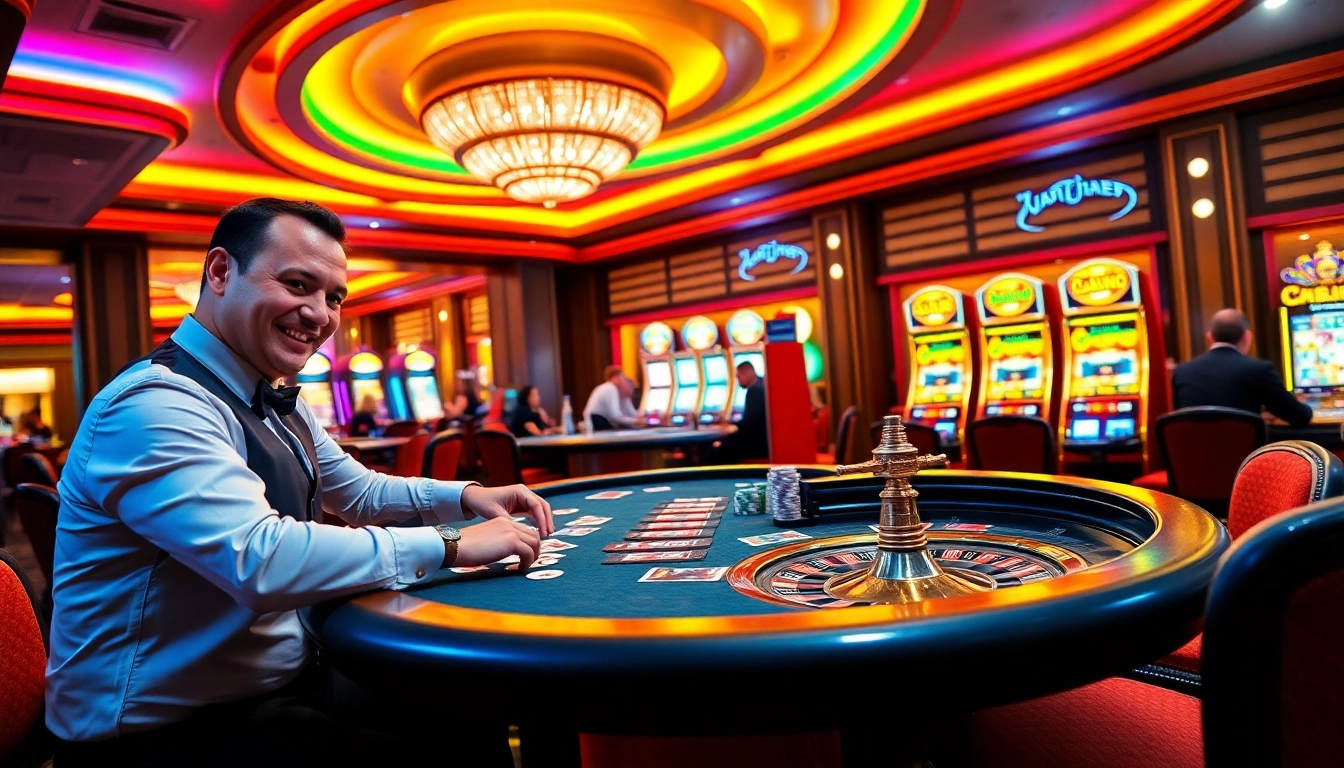 Experience the thrill of gaming at vin88a.co.com with engaging poker tables and vibrant slot machines.