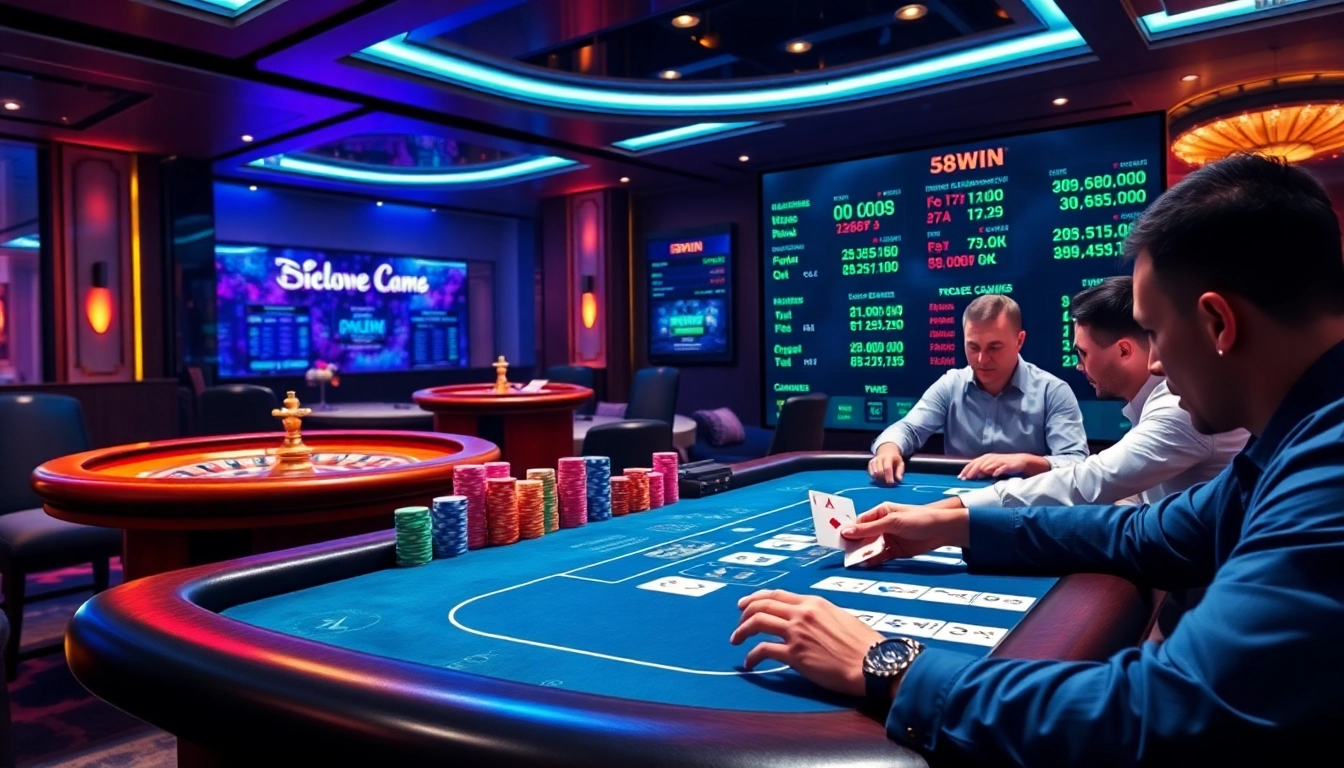 Experience high-stakes excitement at 58win com with vibrant casino visuals and thrilling poker action.