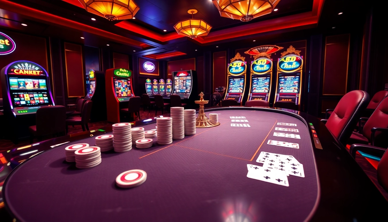 Experience the thrill of gaming at 69vn.gb.net with vibrant slot machines and poker tables.