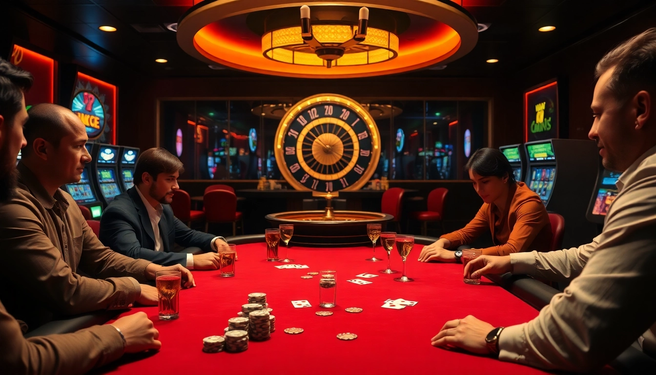 Professional poker game at fun79 com casino, showcasing intense gameplay and luxury.