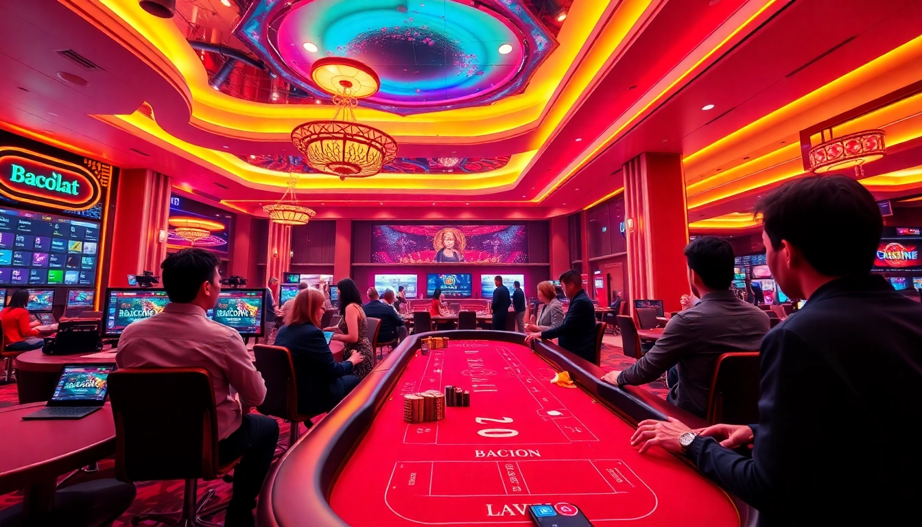 Engaging online gambling experience at okvipwin.live featuring live casino games and vibrant ambiance.