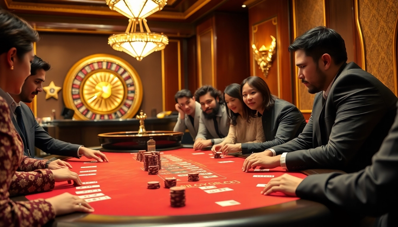 Experience thrilling gameplay at gamebaidoithuong.trading with poker chips and cards on a casino table.
