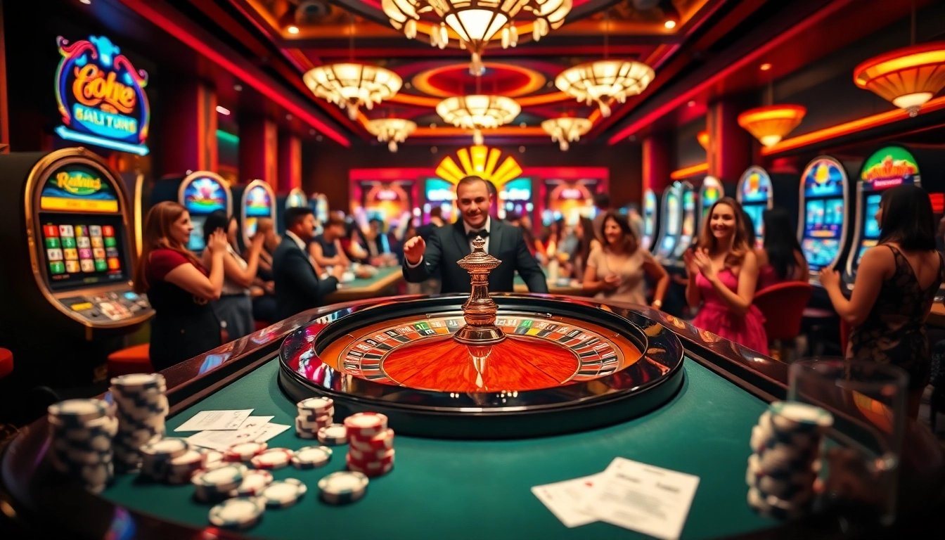 Experience the thrill of i9bet2h.club at an exciting roulette table with vibrant colors.