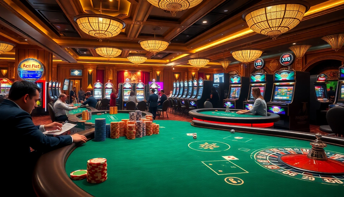 Experience the thrilling action at xin 88 casino with vibrant slot machines and intense poker gameplay.