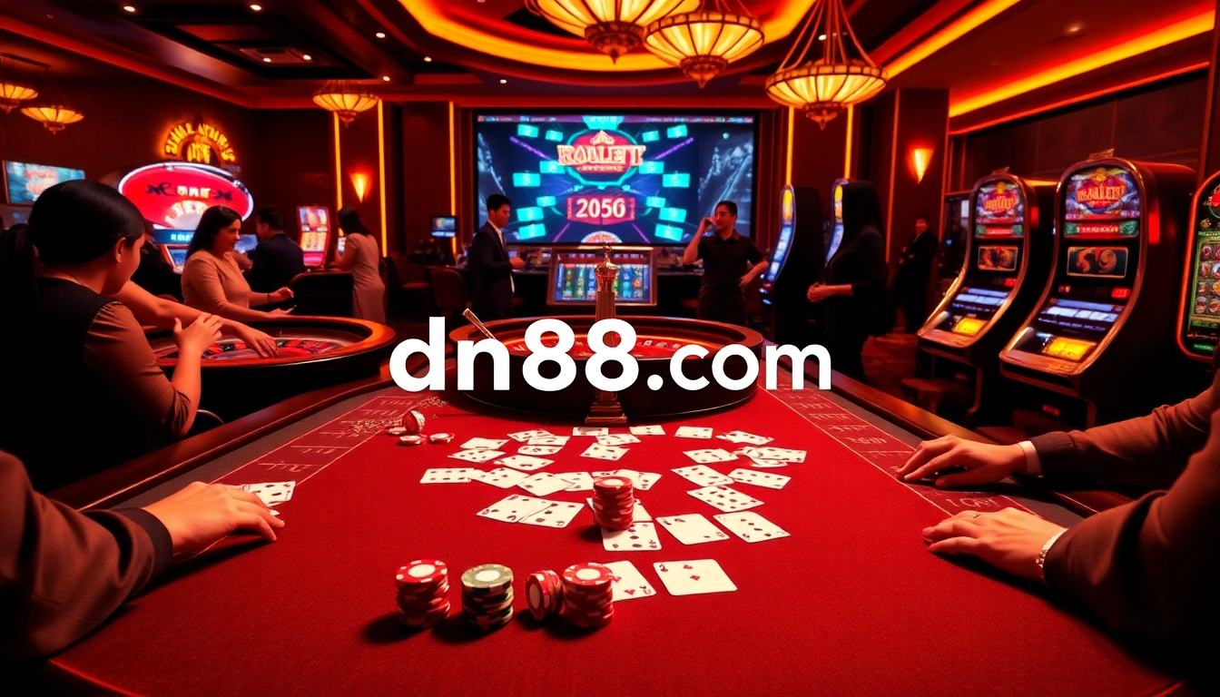 Experience the thrill of gaming at dn88 com with vibrant casino tables and exciting gameplay.